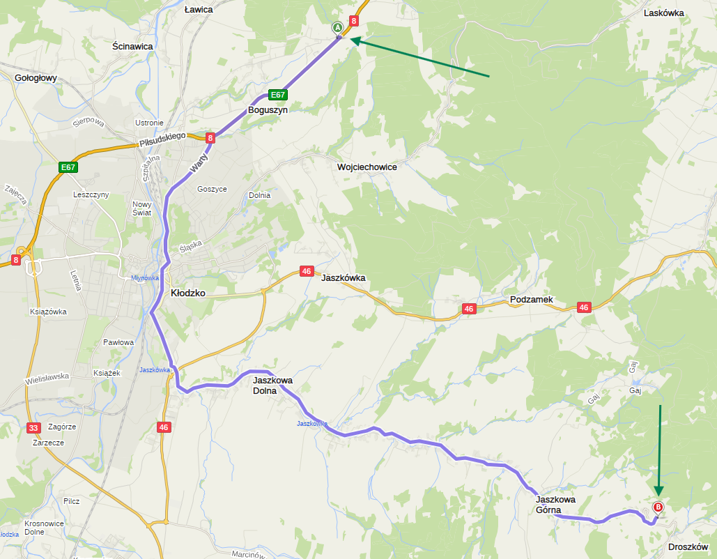 Mapa lokalizacji wydarzenia: Wzgórze Józefa i Boguszyn